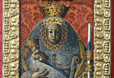 Virgen Candelaria por Crist�bal Hern�ndez de Quintana (Capilla de la antesala)