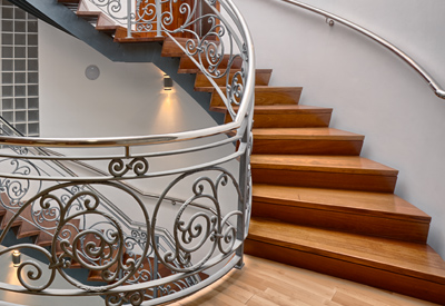 Escalera del edificio administrativo