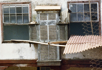 Fachada norte del patio posterior